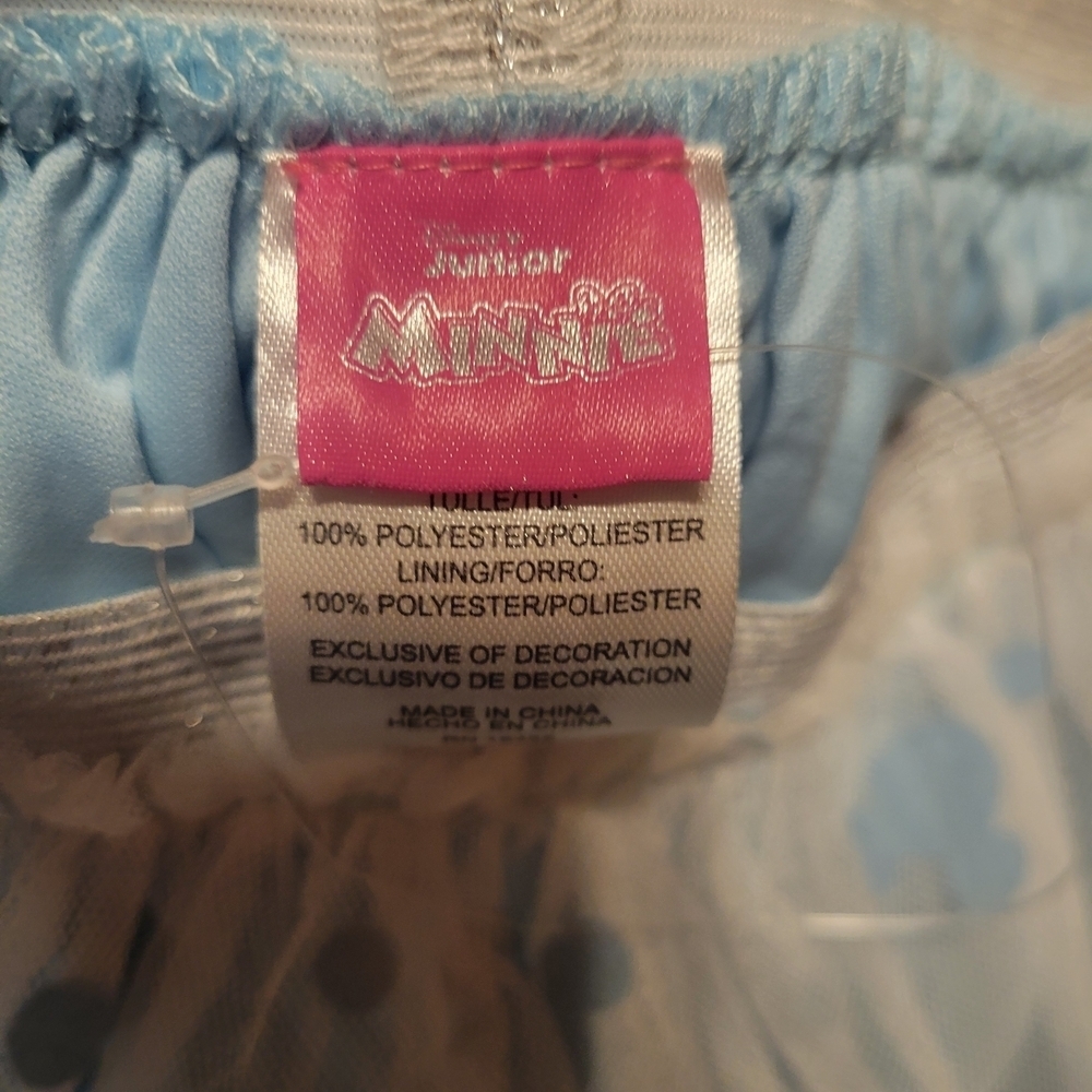 Disney Blue Tulle Skirt with Minnie Mouse Print SIZE 6X - Picture 3 of 8